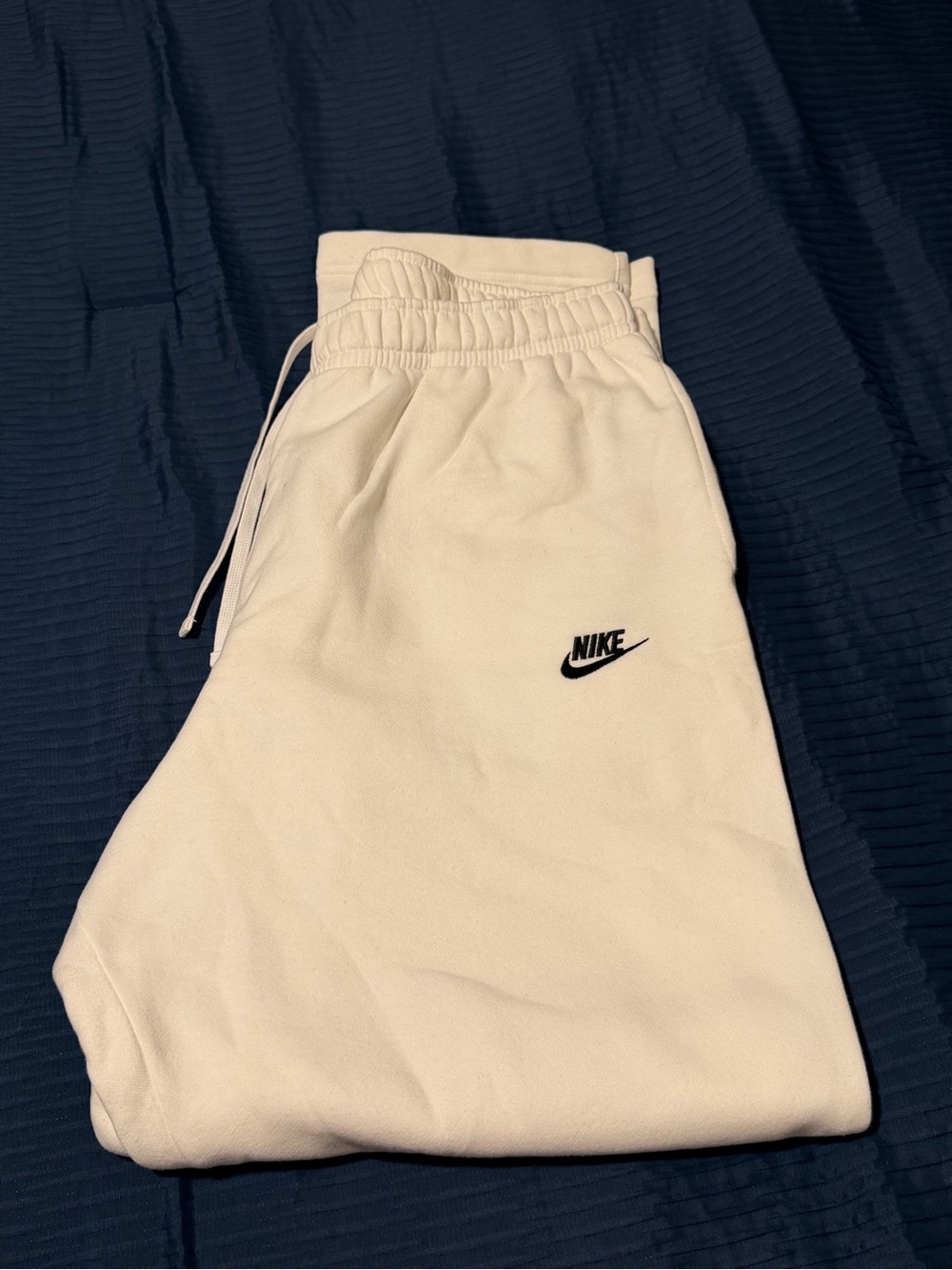 Nike White Fleece Jogger Bottoms - 3XL